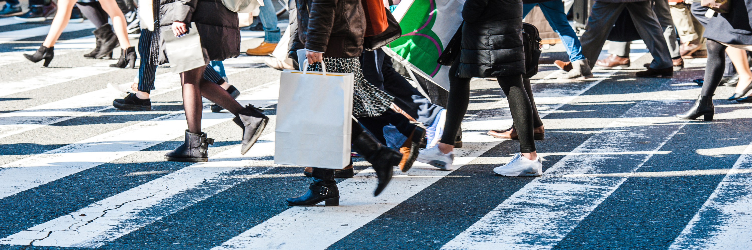 People crossing street